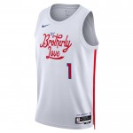 Maillot NBA Philadelphia 76ers James Harden 1 Nike 2022-23 City Edition Blanc Swingman - Homme